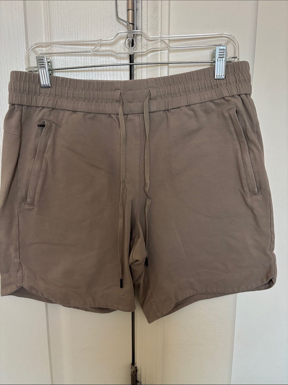 CALIA by Carrie Underwood Women's Athletic Drawstring Shorts - Taupe
